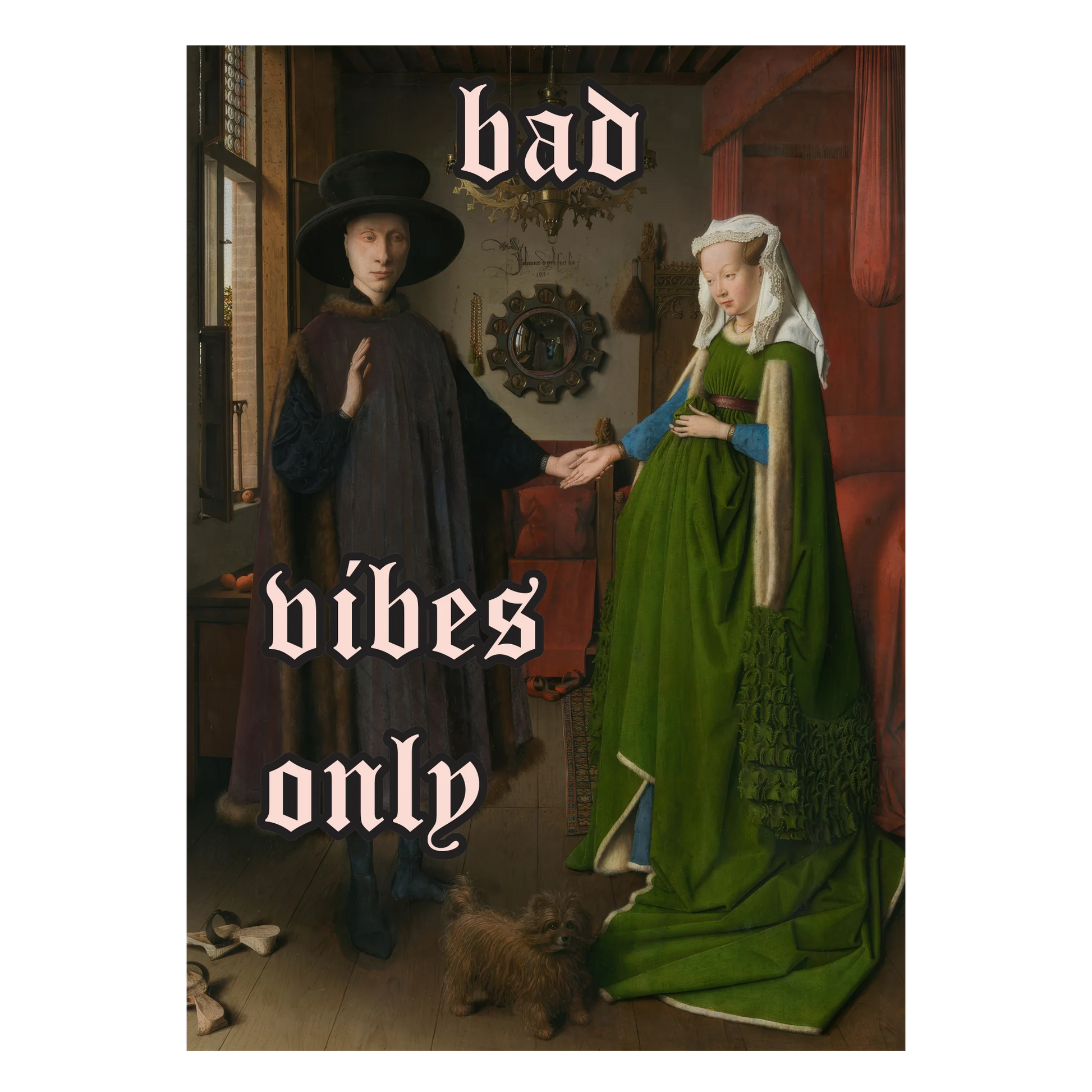 Individuelles van Eyck Arnolfini Poster mit persönlichem Text als Kunstgeschenk