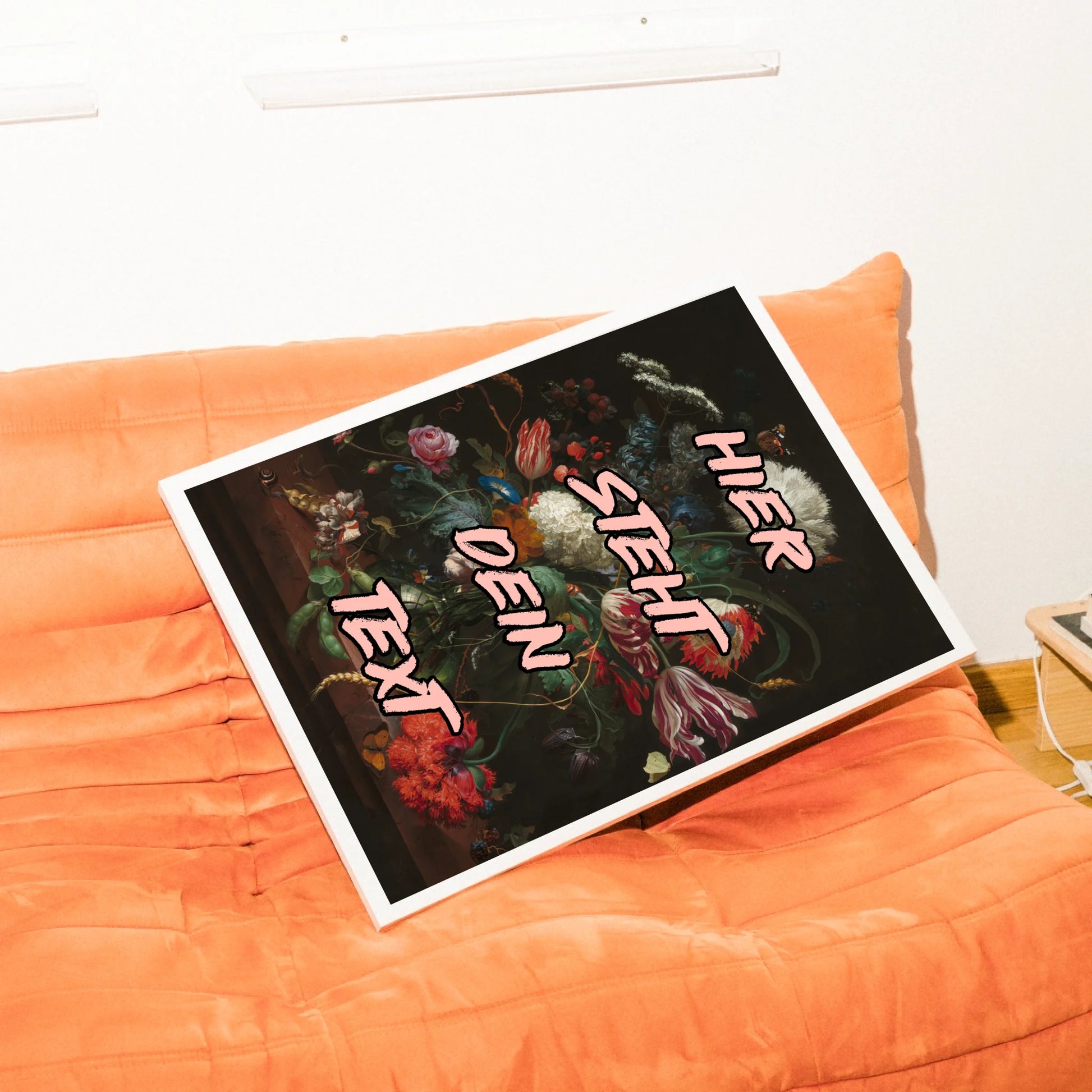 Stillleben Kunstposter klassisch mit personalisierbarem Wunschtext