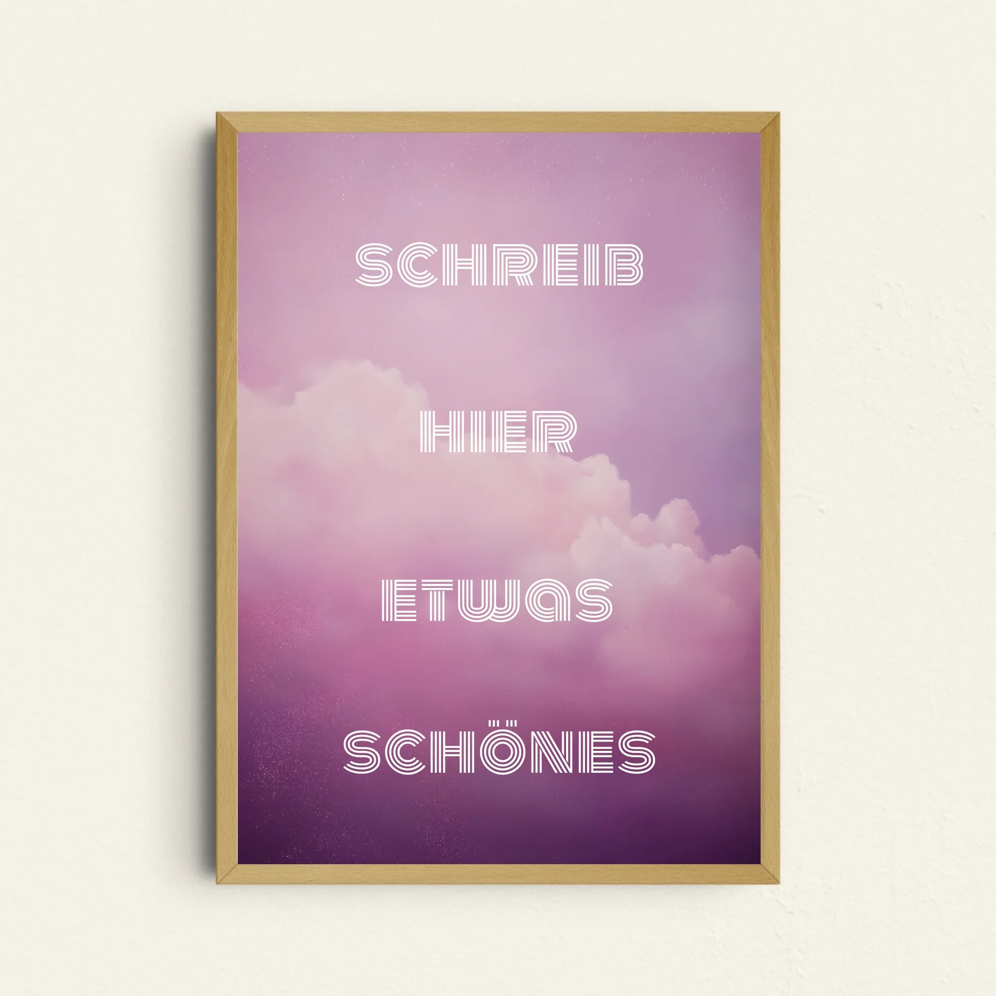 Liebe-Poster mit eigenem Text bis zu 4 Zeilen für persönliche Widmungen