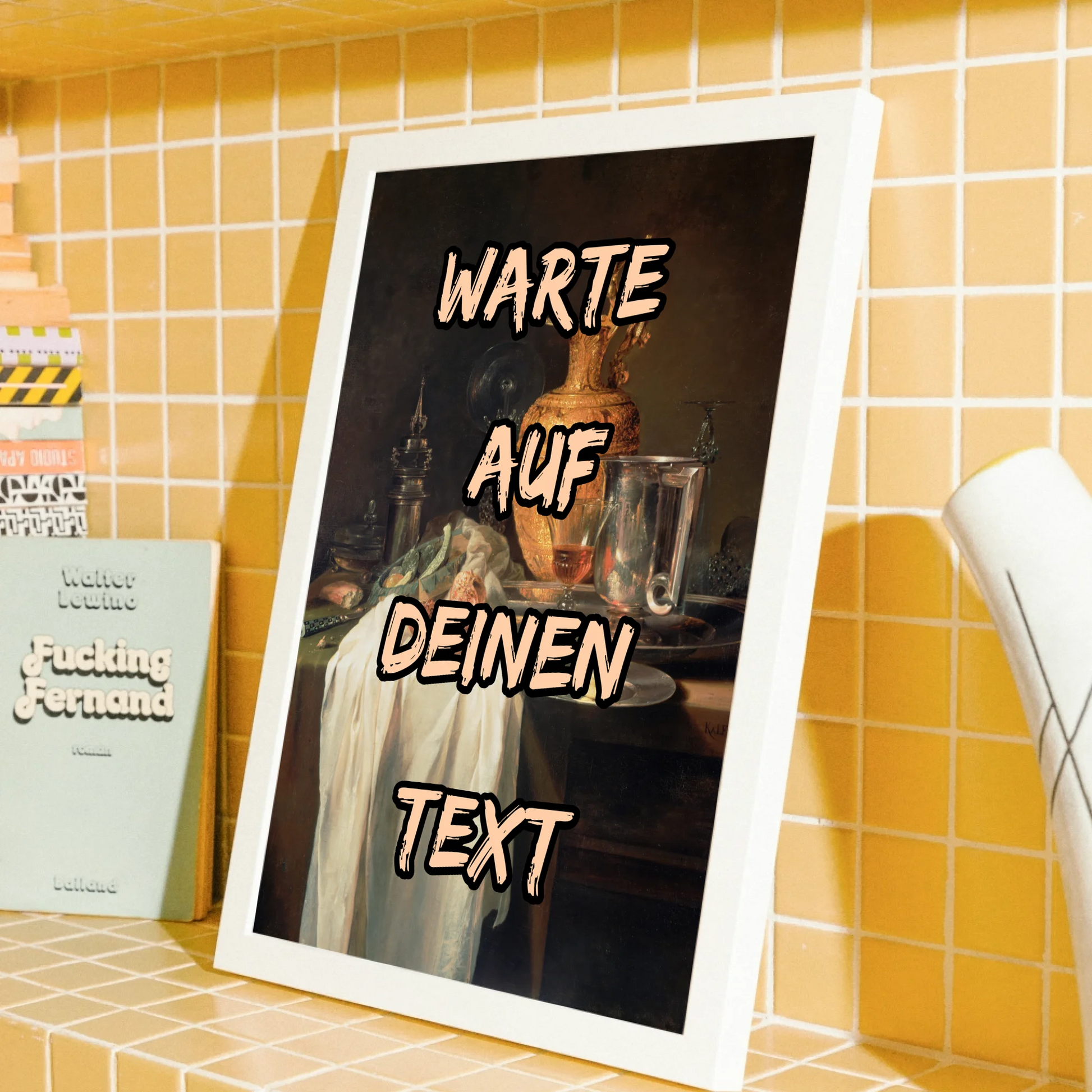 Personalisiertes Renaissance Stillleben Wandbild für kulturinteressierte Wohnräume