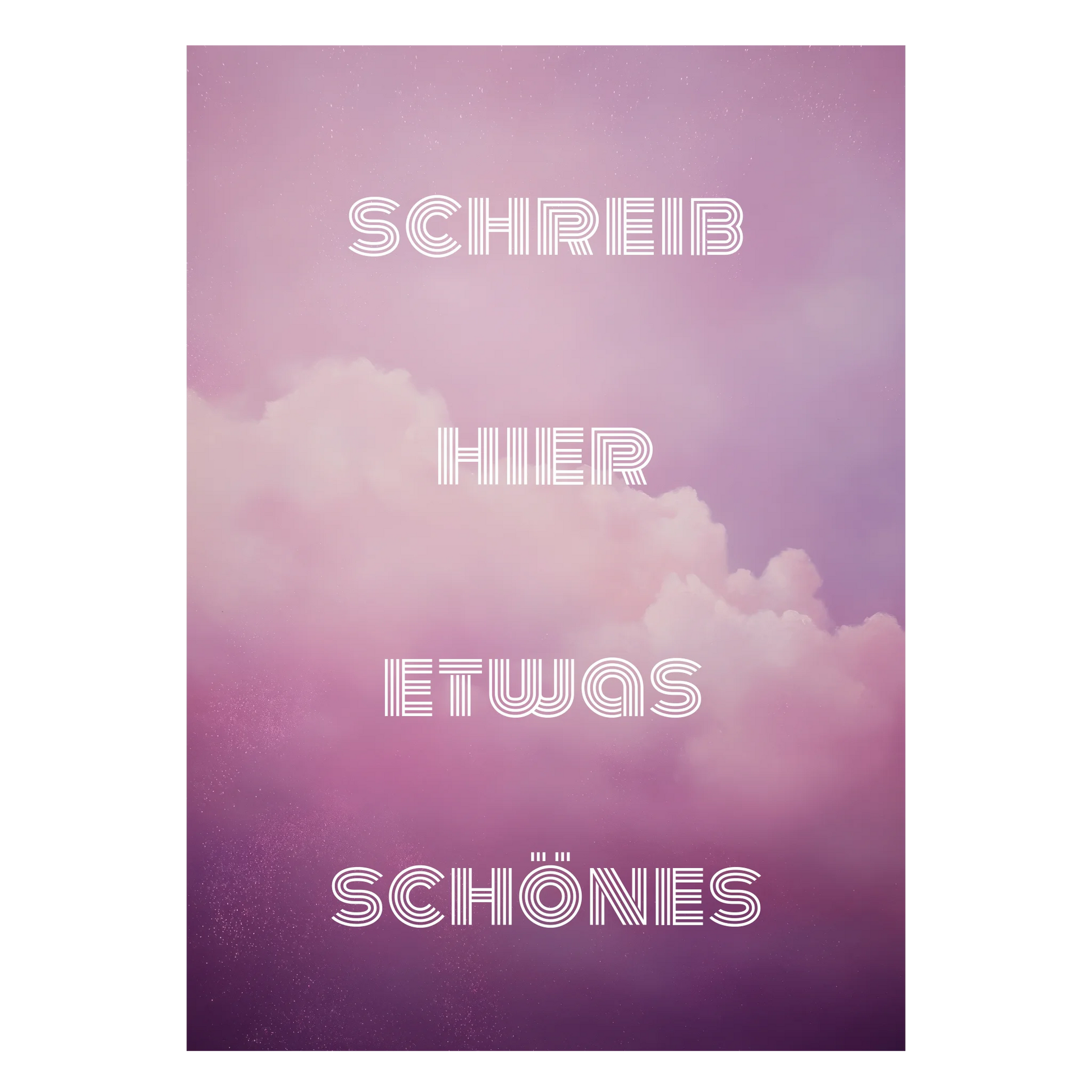 Liebe-Wandposter mit eigenem Text für romantische persönliche Widmungen