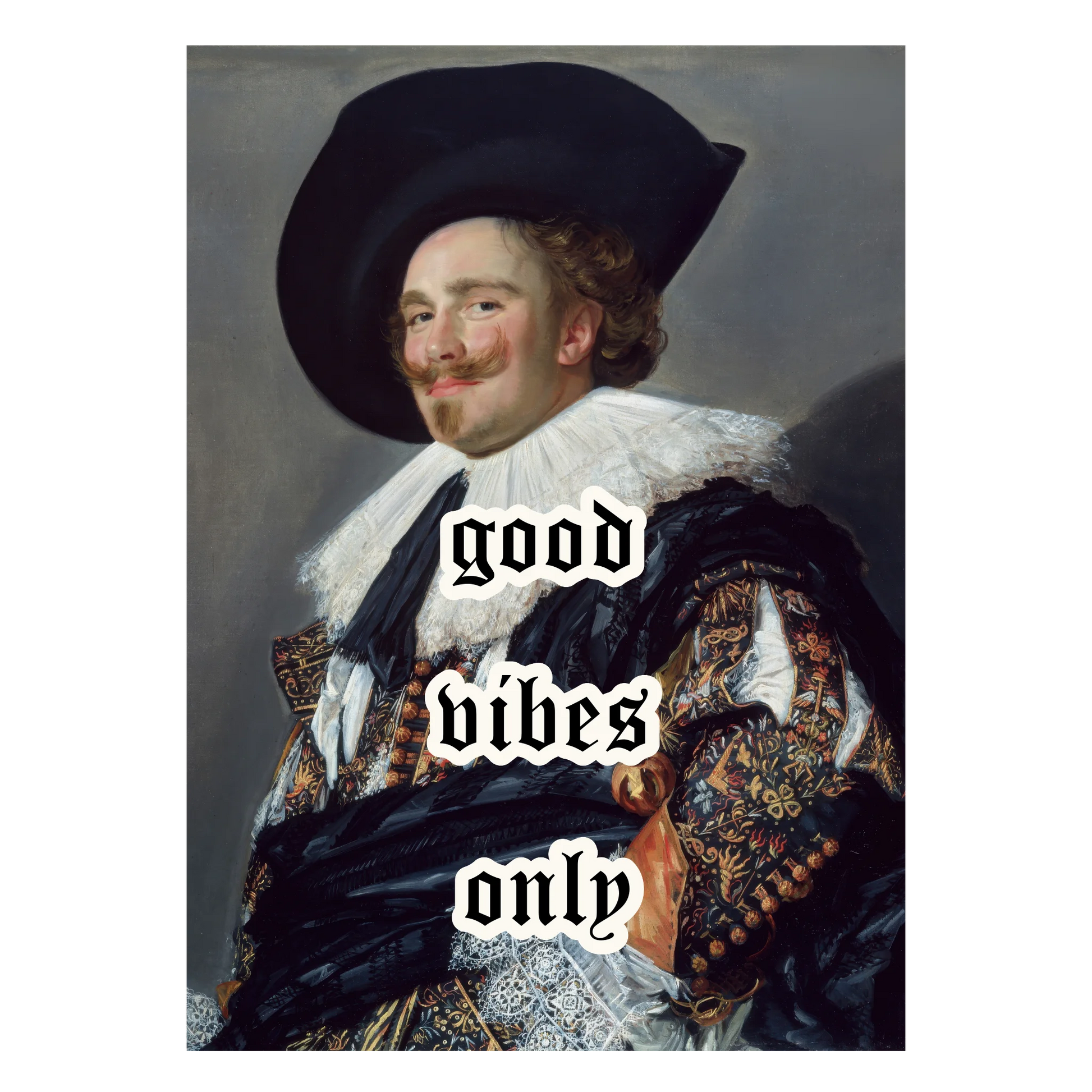 Personalisierte klassische Heldenpose Wandkunst Reiterportrait mit eigenem Text