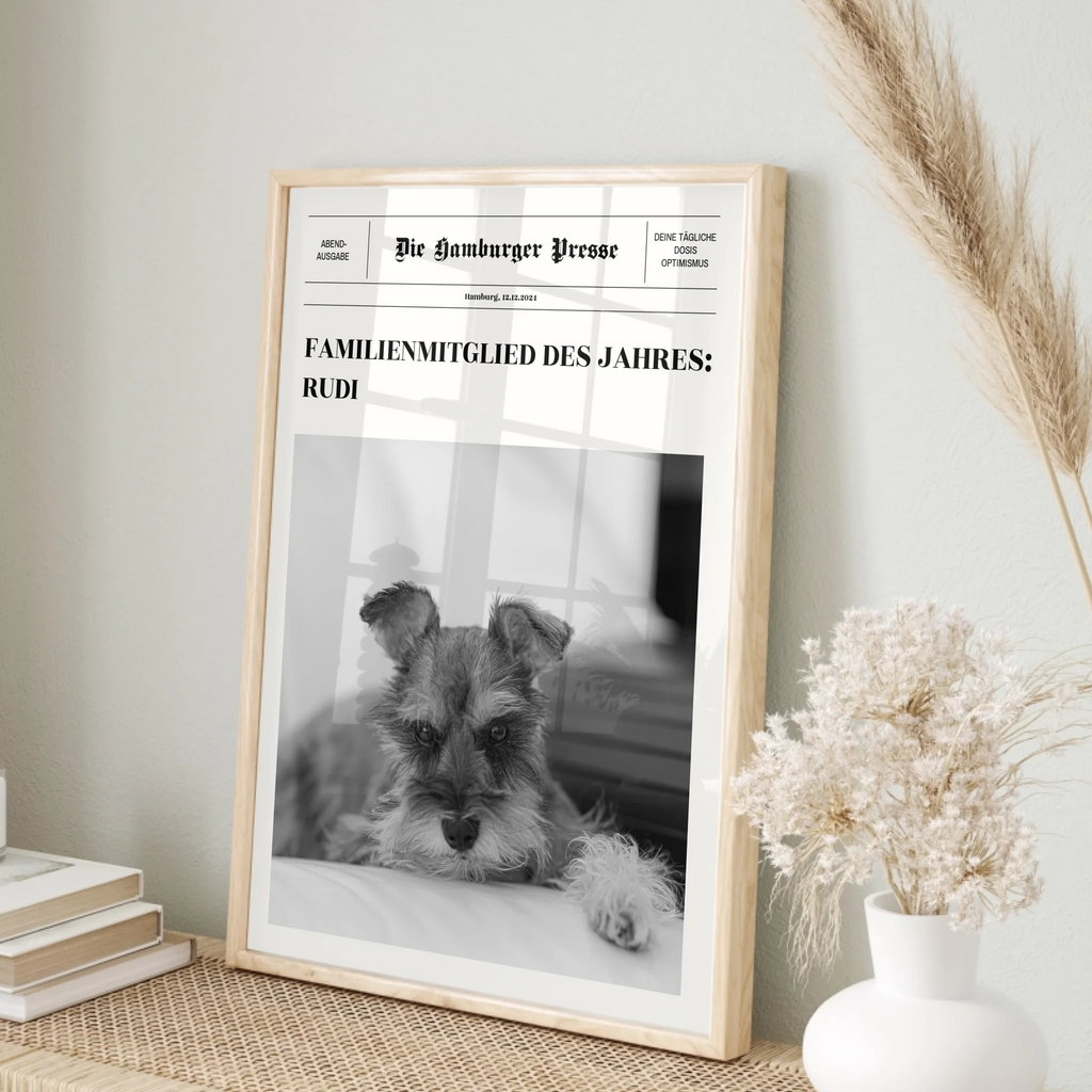 Personalisierbares Haustierposter