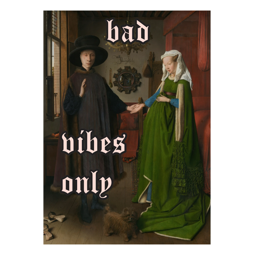 Individuelles van Eyck Arnolfini Poster mit persönlichem Text als Kunstgeschenk
