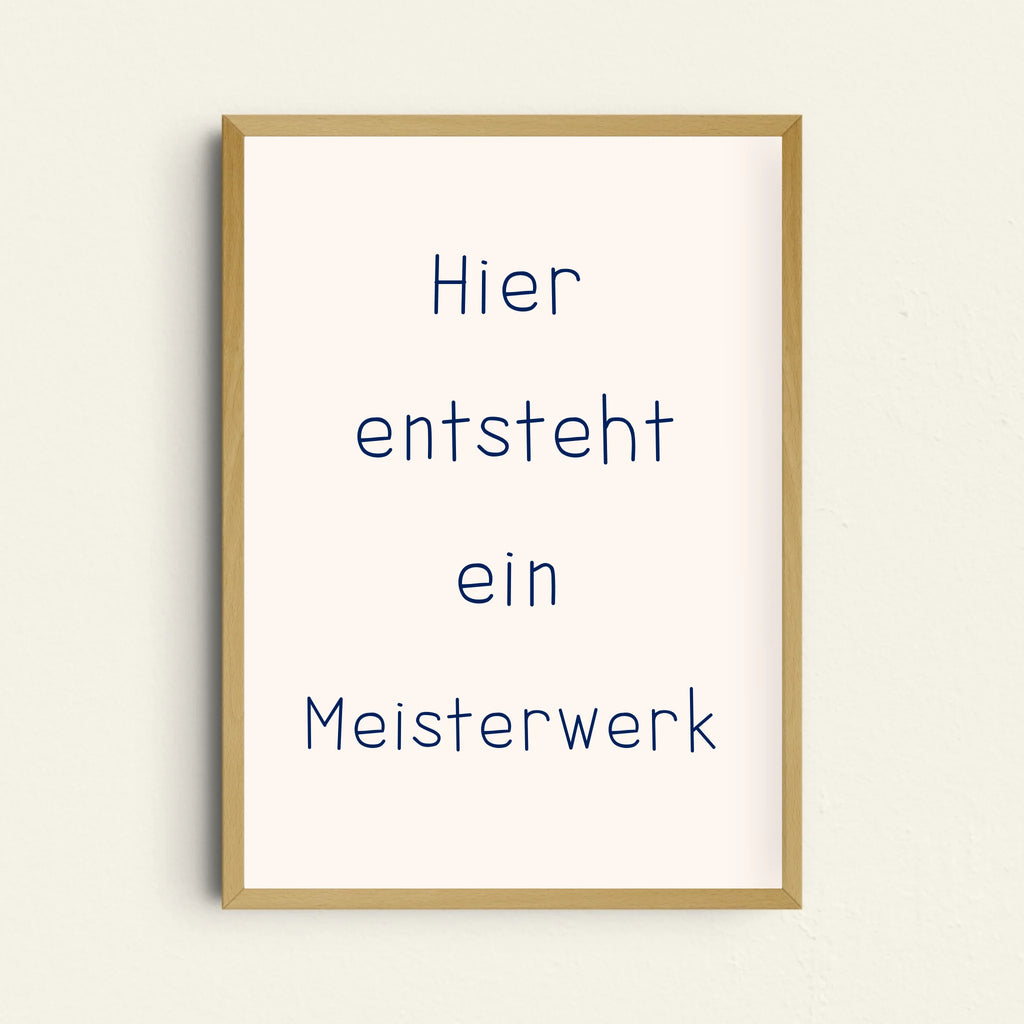Wunschtext-Poster Babyzimmer personalisierbar mit sanften Tönen für große Worte
