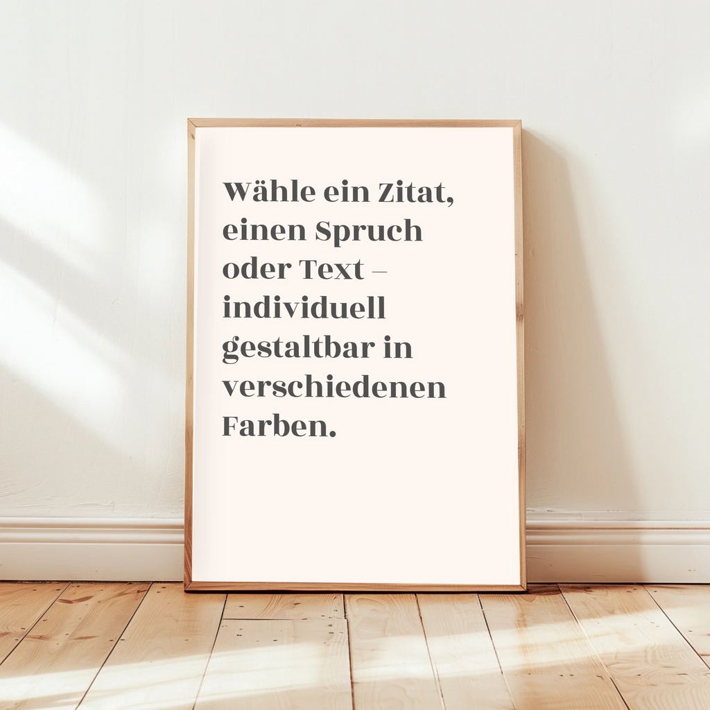 Beiges nordisches Zitat-Poster skandinavisch für warme Wanddekoration
