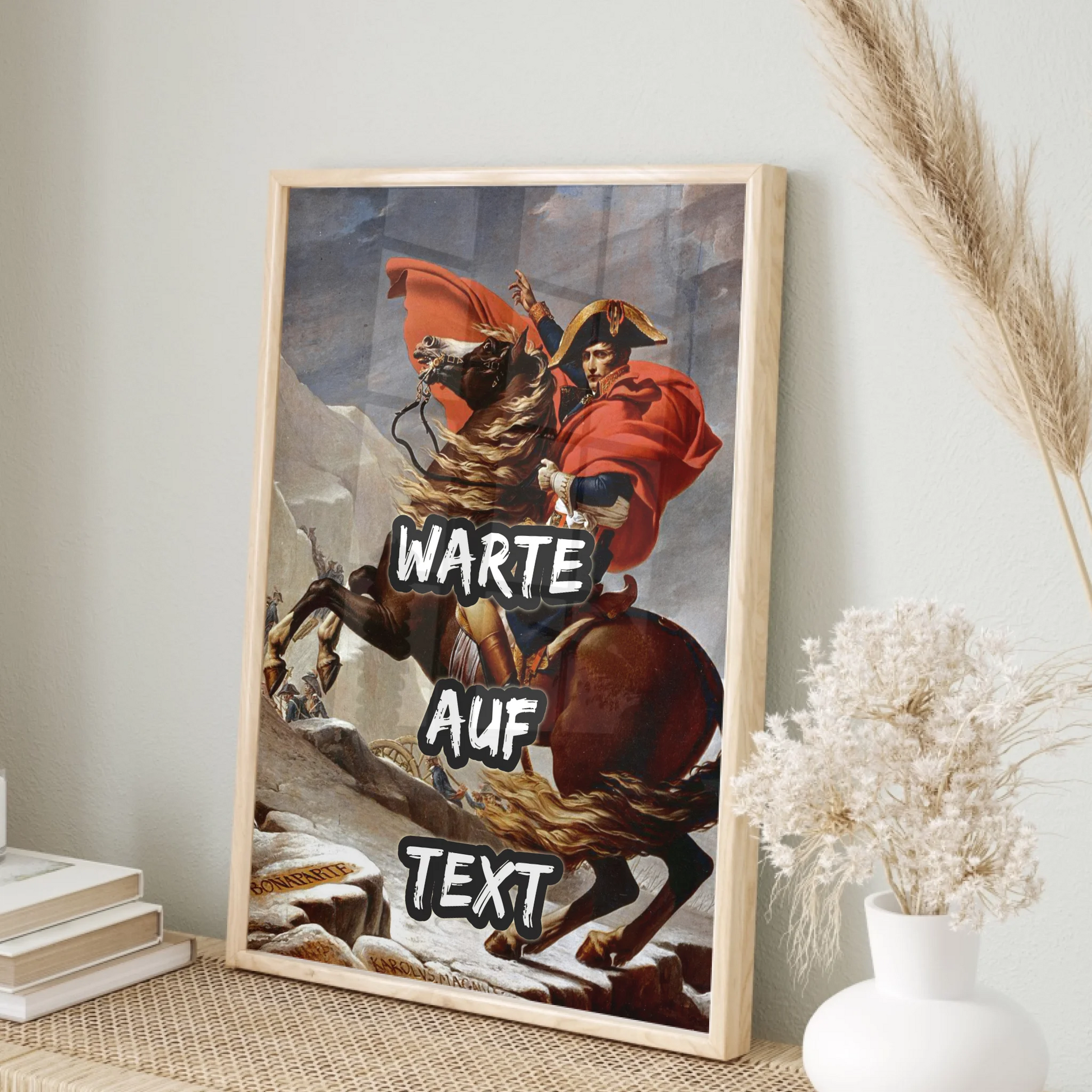 Individuelles historisches David Poster Napoleon Reitbild für Geschichtsinteressierte
