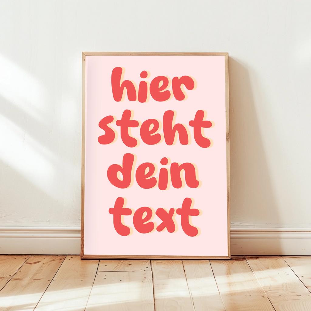 Eigener Text Poster Graffiti-Retro für nostalgische urbane Raumdekoration

