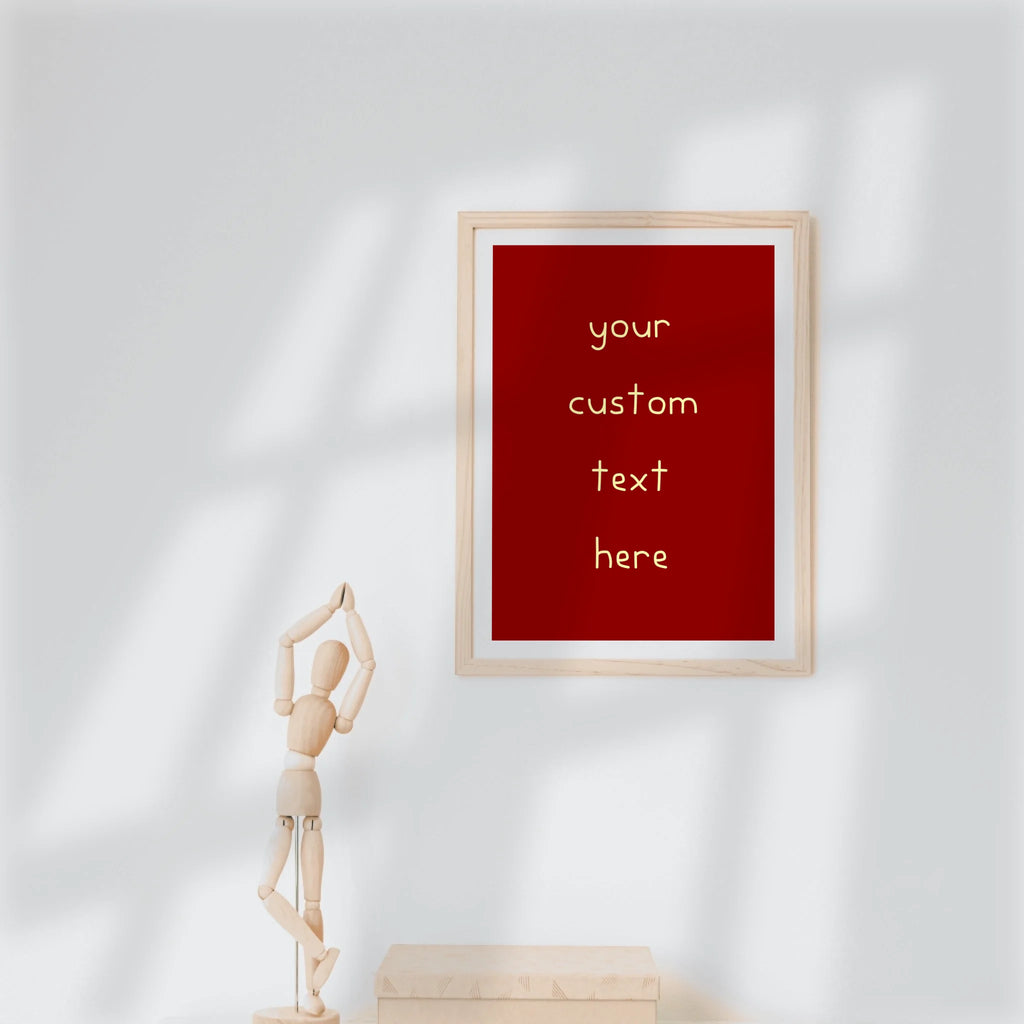 Handschriftliche Zitat-Wandkunst in verschiedenen Farben personalisierbar
