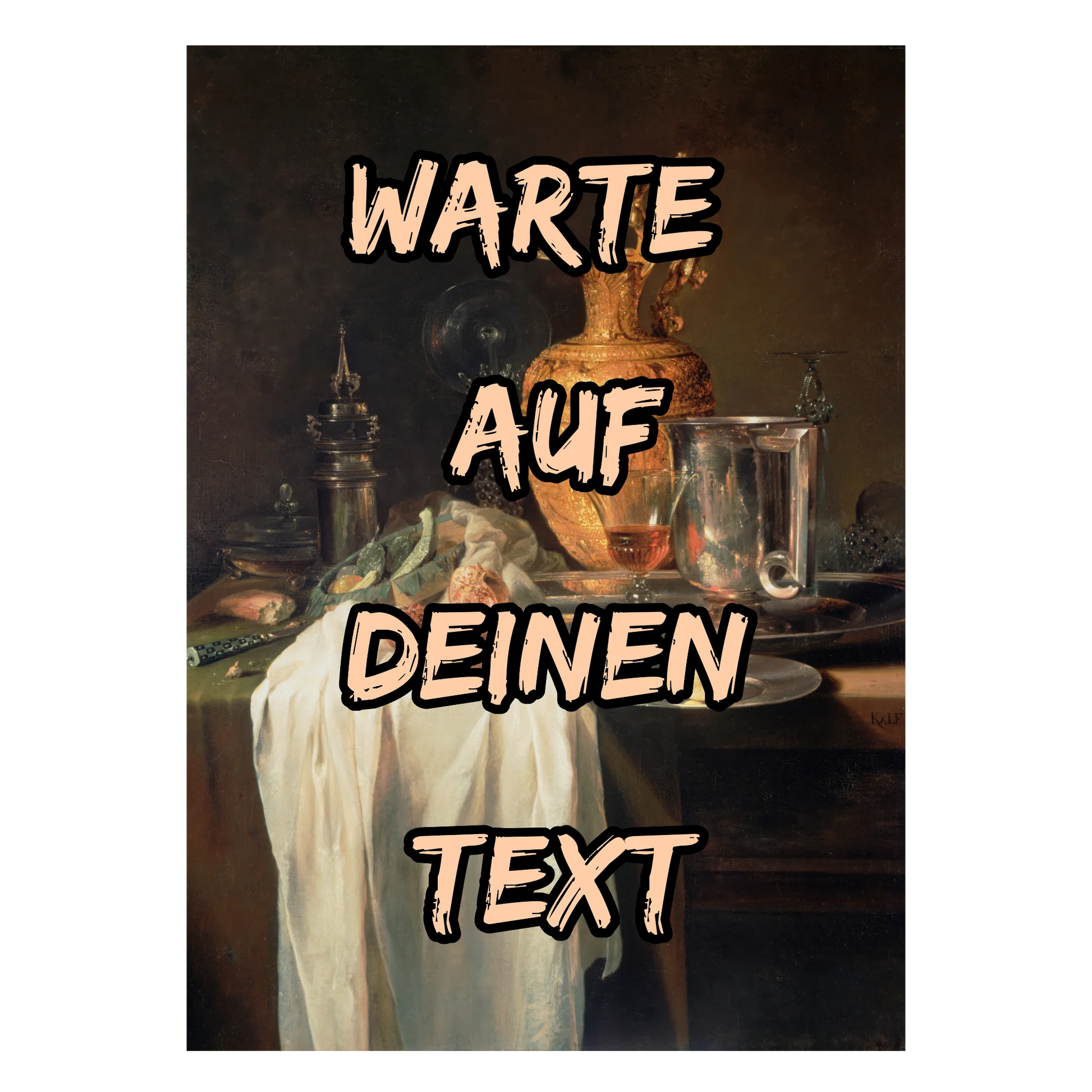 Personalisierte Meisterwerk Wandkunst Stillleben für anspruchsvolle Einrichtung
