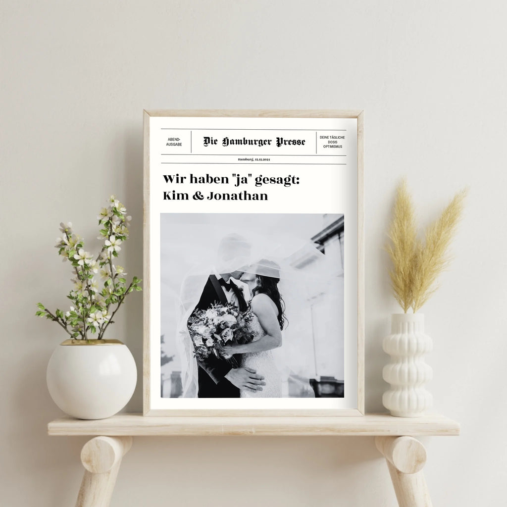 Personalisierbares Hochzeitsgeschenk