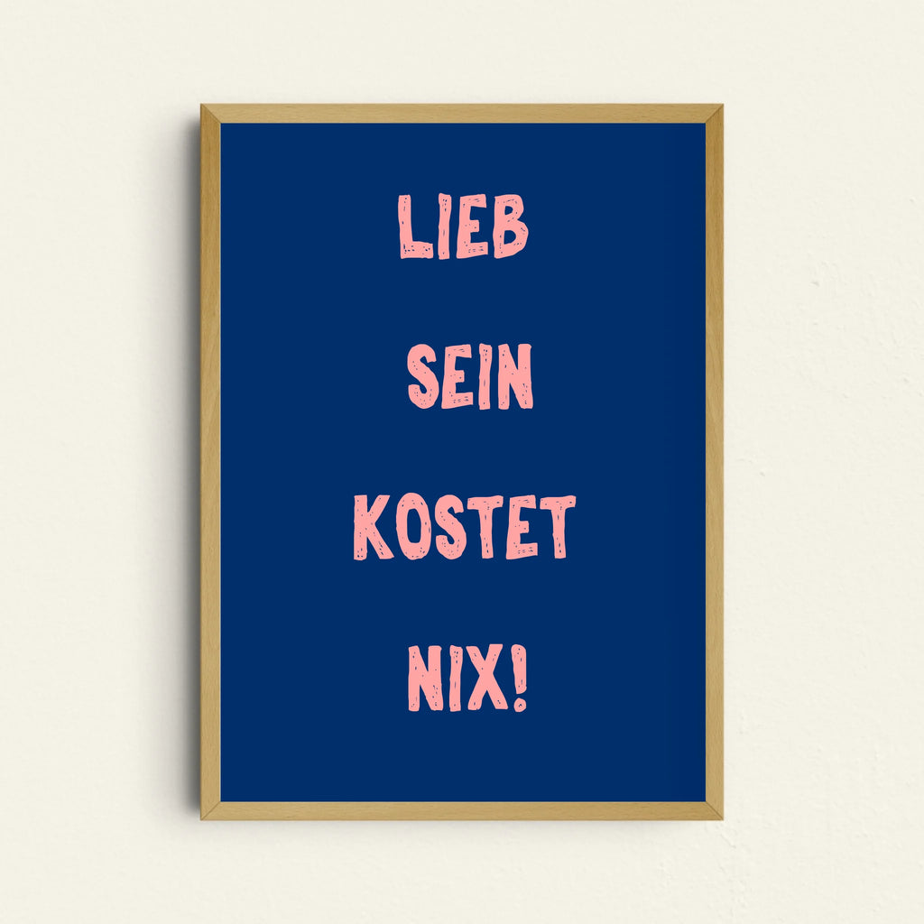 Individuelles modernes Textposter für bis zu 4 Zeilen persönlichen Text
