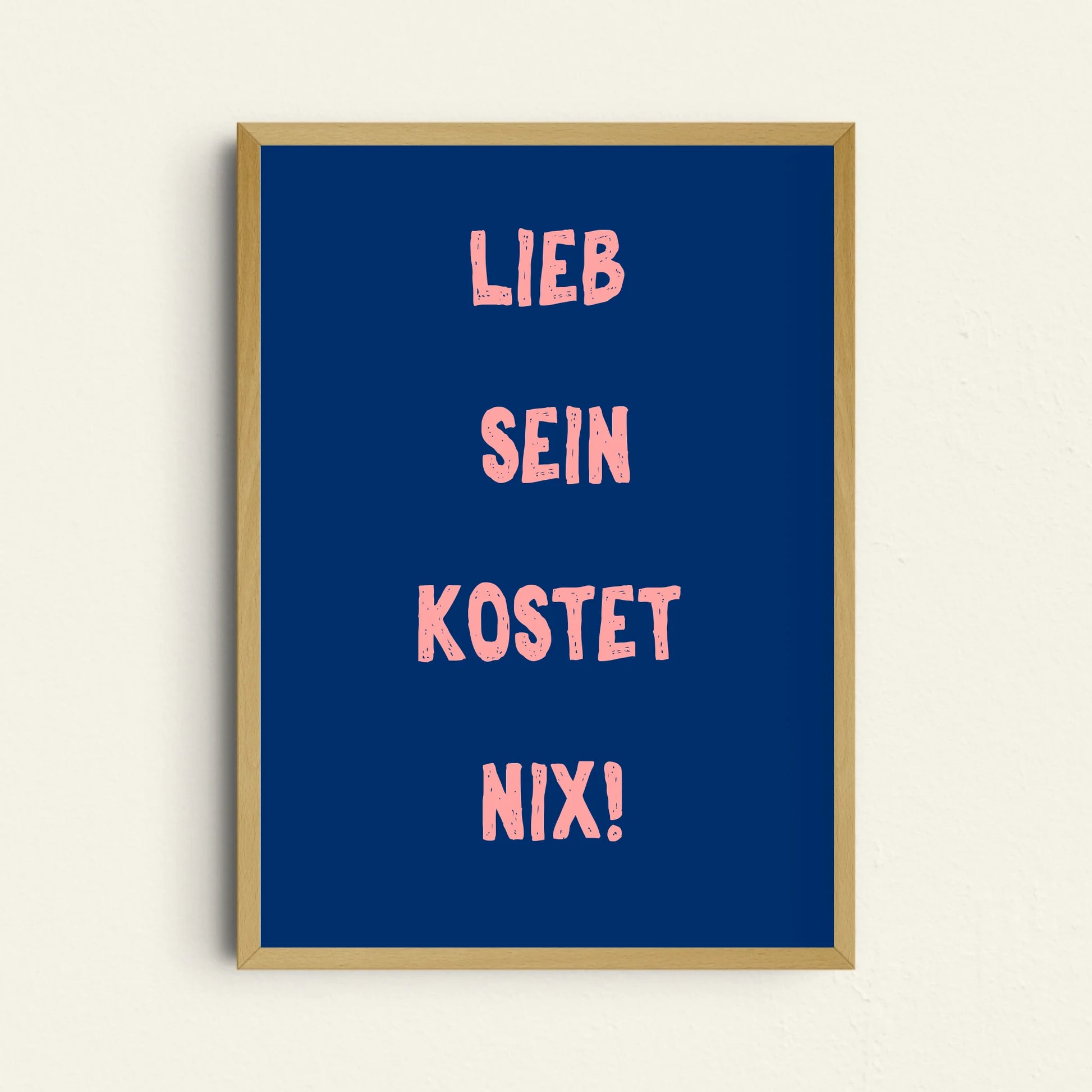Individuelles modernes Textposter für bis zu 4 Zeilen persönlichen Text
