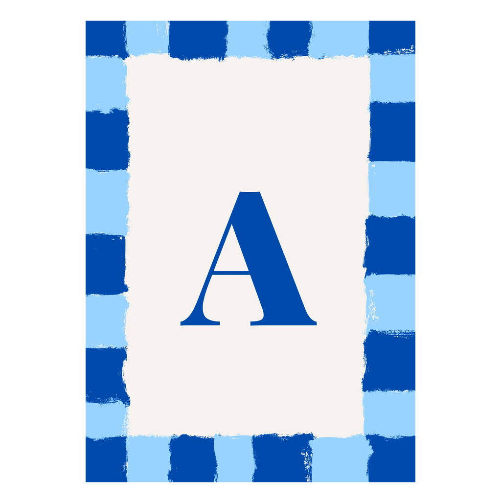 Farbige Monogramm-Wandkunst mit personalisierten Initialen für stilvolle Dekoration
