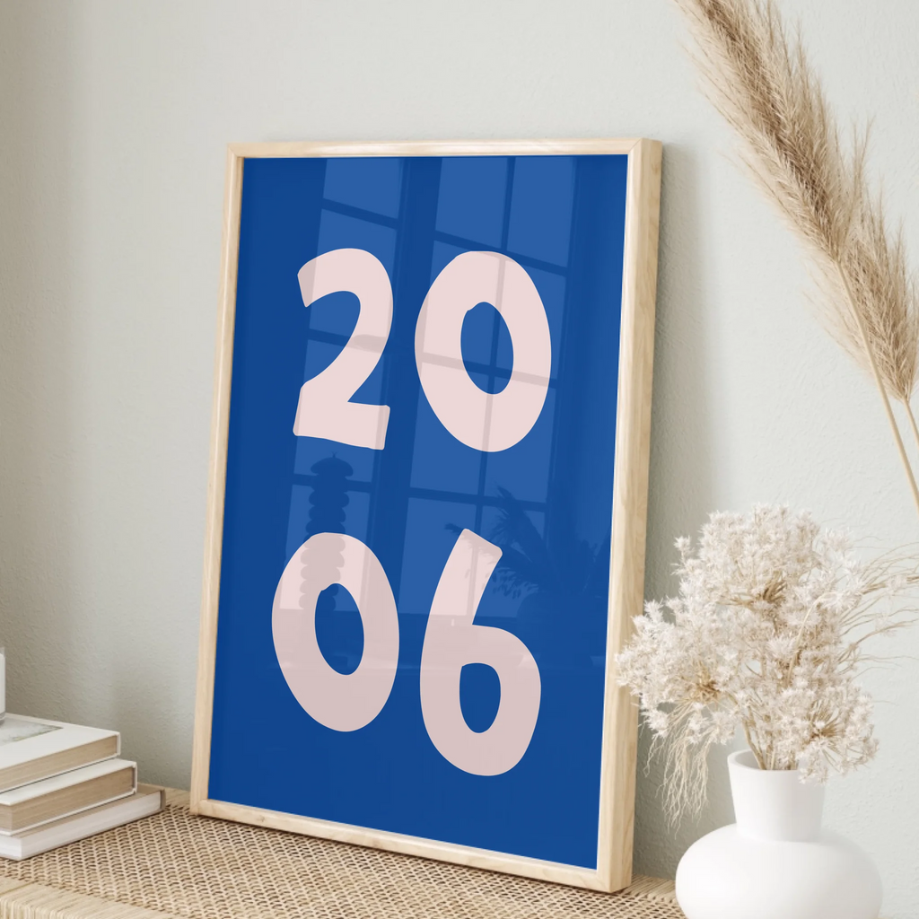 Personalisiertes Erinnerungs-Poster für besondere Jubiläumsjahre
