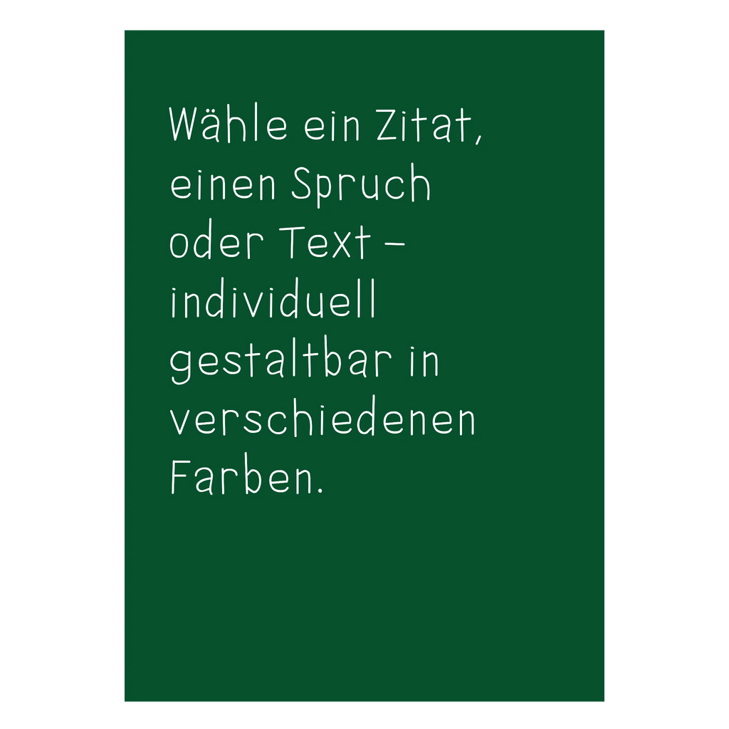 Lebensmotto-Wandkunst mit Wunschzitat individuell gestaltbar
