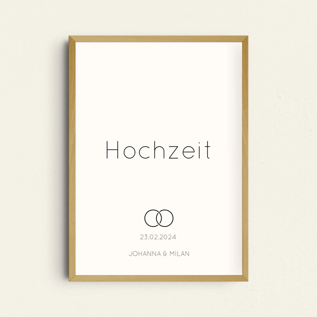 Poster zur Liebeserklärung mit Personalisierung
