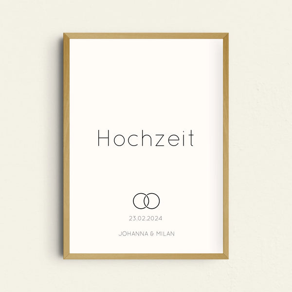 Poster zur Liebeserklärung mit Personalisierung