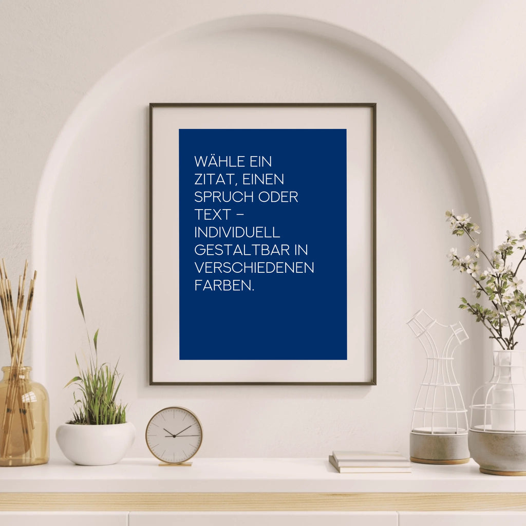 Lieblingszitat-Design minimalistisch für inspirierende und klare Wandkunst
