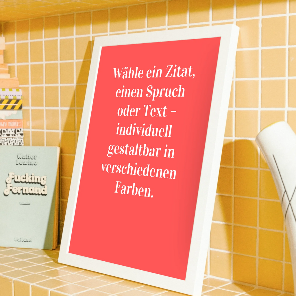 Nordisches Zitat-Poster minimalistisch für skandinavisch geprägte Raumgestaltung
