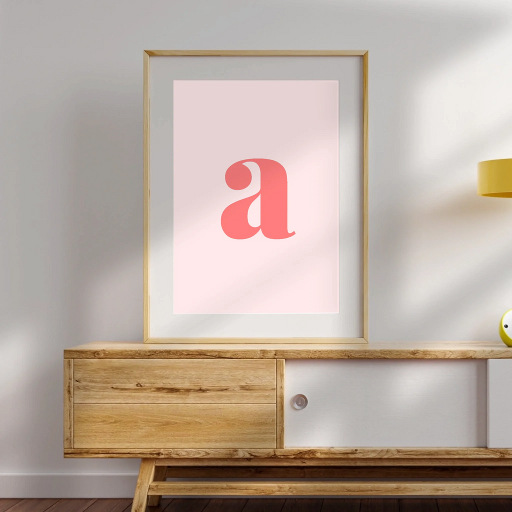 Stilvolle Monogramm-Wandkunst modern mit individualisierbaren Initialen
