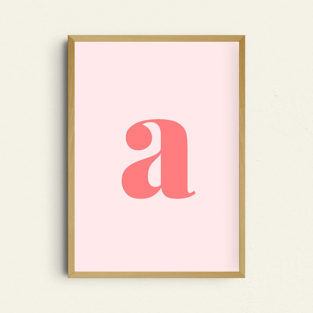 Personalisiertes Initialen-Poster modern mit elegantem Monogramm-Design
