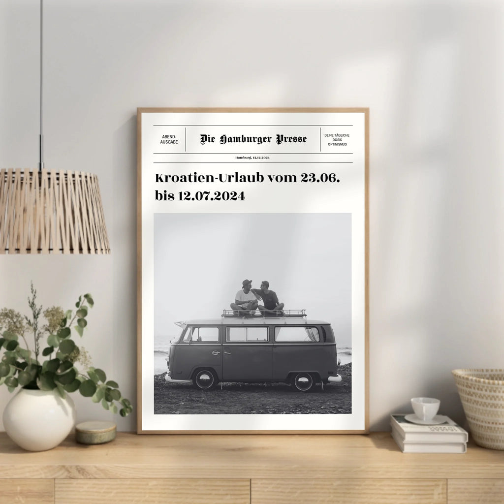 Fotoposter zur Reiseerinnerung