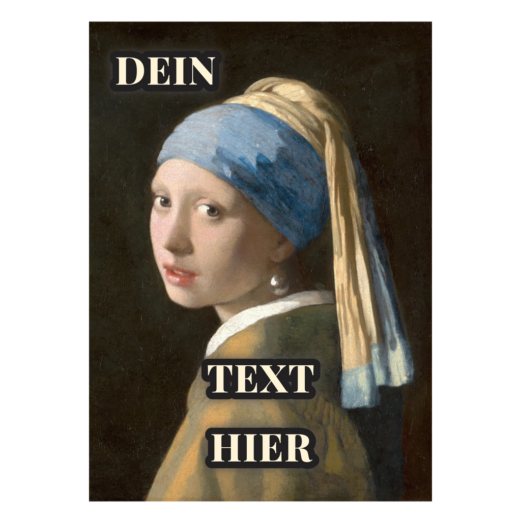 Individuelles holländisches Meisterwerk Vermeer Poster für gehobene Einrichtung
