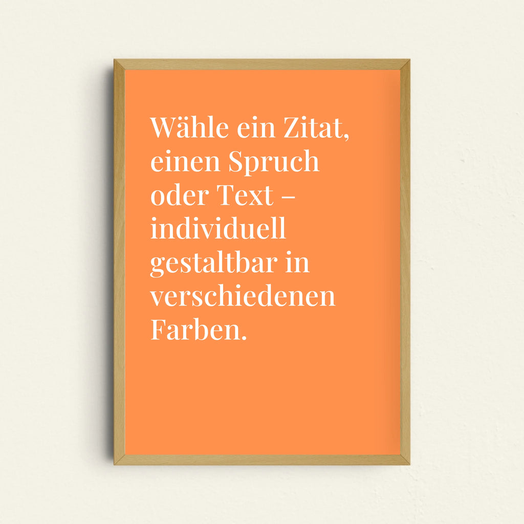 Poetisches Zitat-Poster mit literarischem Touch als personalisierbare Poesie
