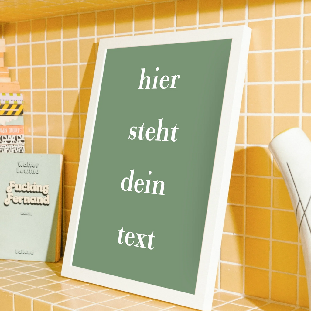 Wandkunst mit deinem Wunschtext im Skandi-Look