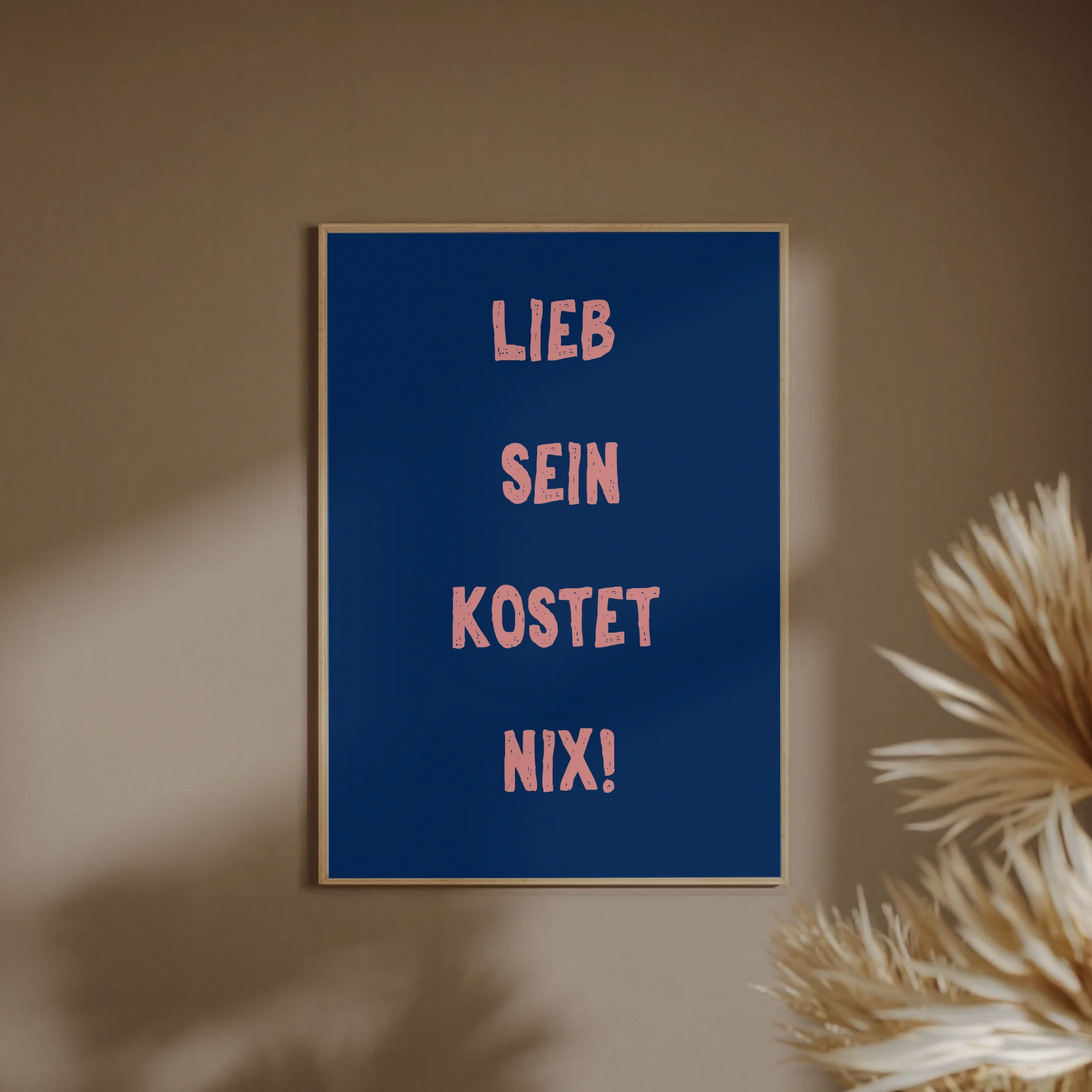 Individuelles Wandbild im modernen Stil mit 4-zeiliger Textmöglichkeit


