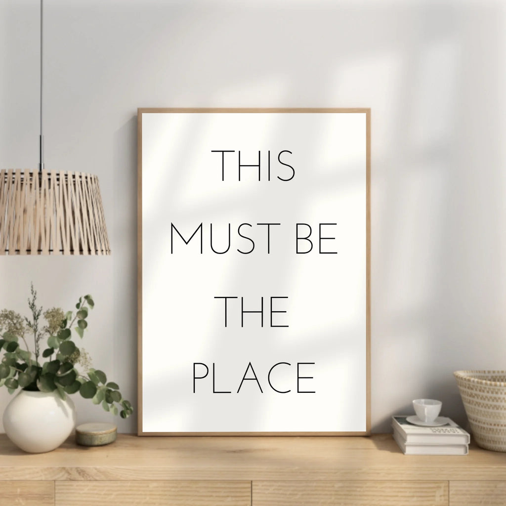 Individuelles Spruch-Wandbild im modernen Stil für aussagekräftige Botschaften
