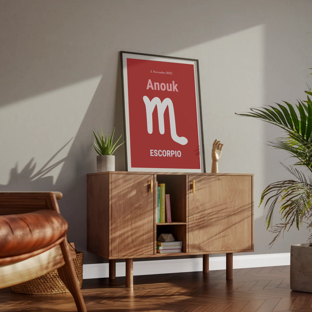 Skorpionposter mit Bedeutung und Stil

