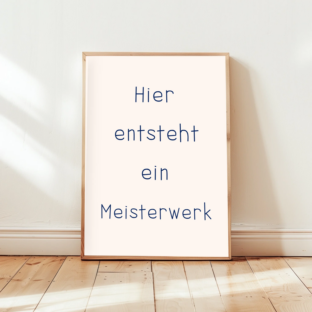 Wunschtext-Wandkunst Babyzimmer sanfte Töne für große emotionale Worte
