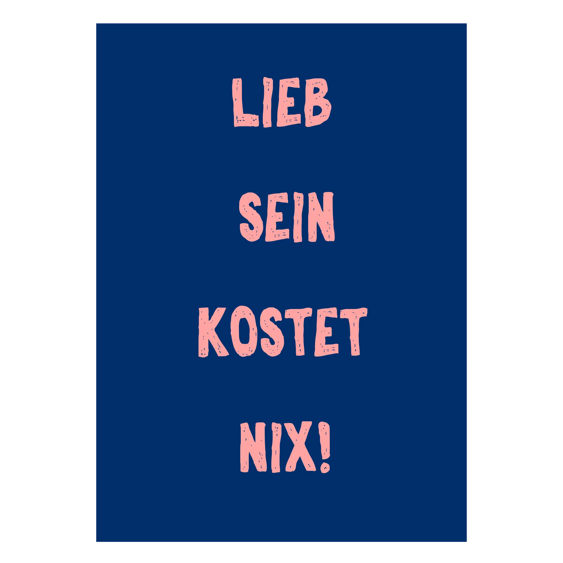 Zeitgemäßes Poster für individuelle Aussagen mit 4-zeiliger Gestaltungsfreiheit
