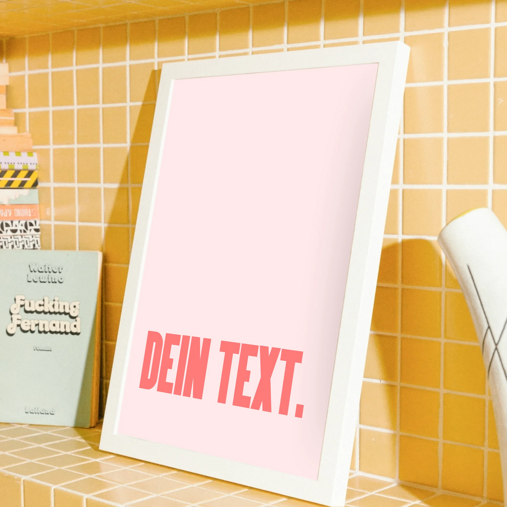 Designposter mit deinem Wort als Blickfang

