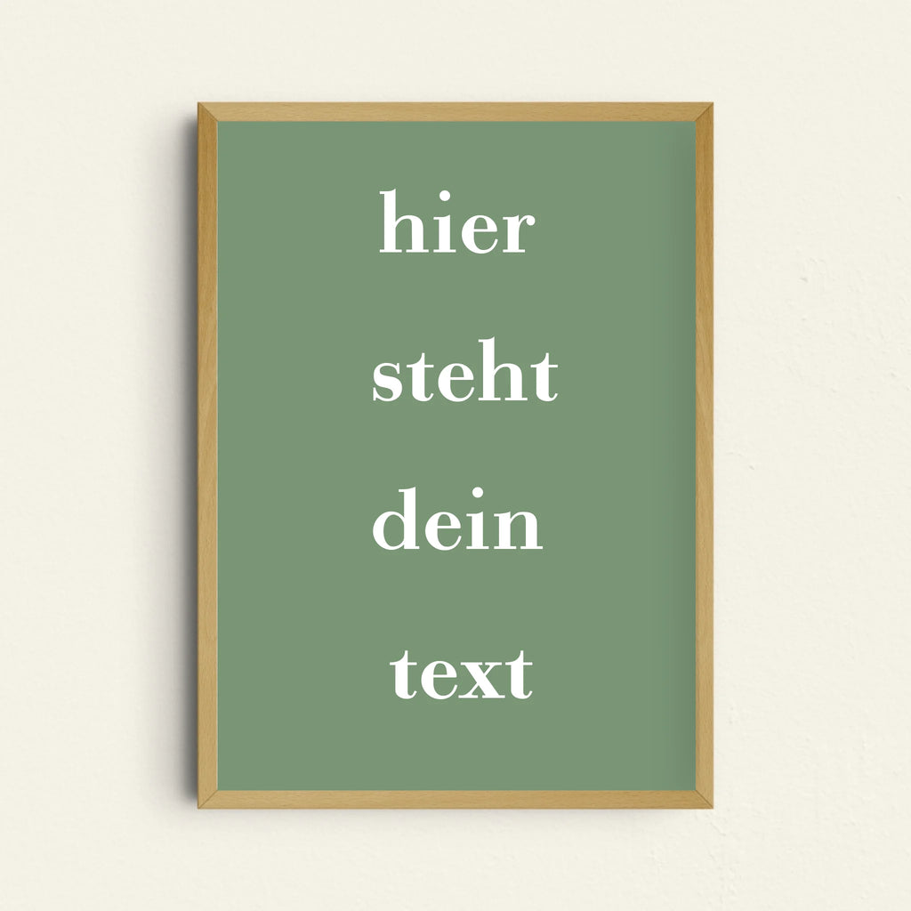 Poster im skandinavischen Stil mit Wunschtext